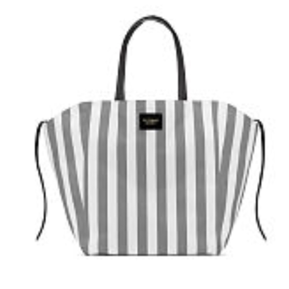 [VS] Striped Gray Tote - Picture 6 of 7